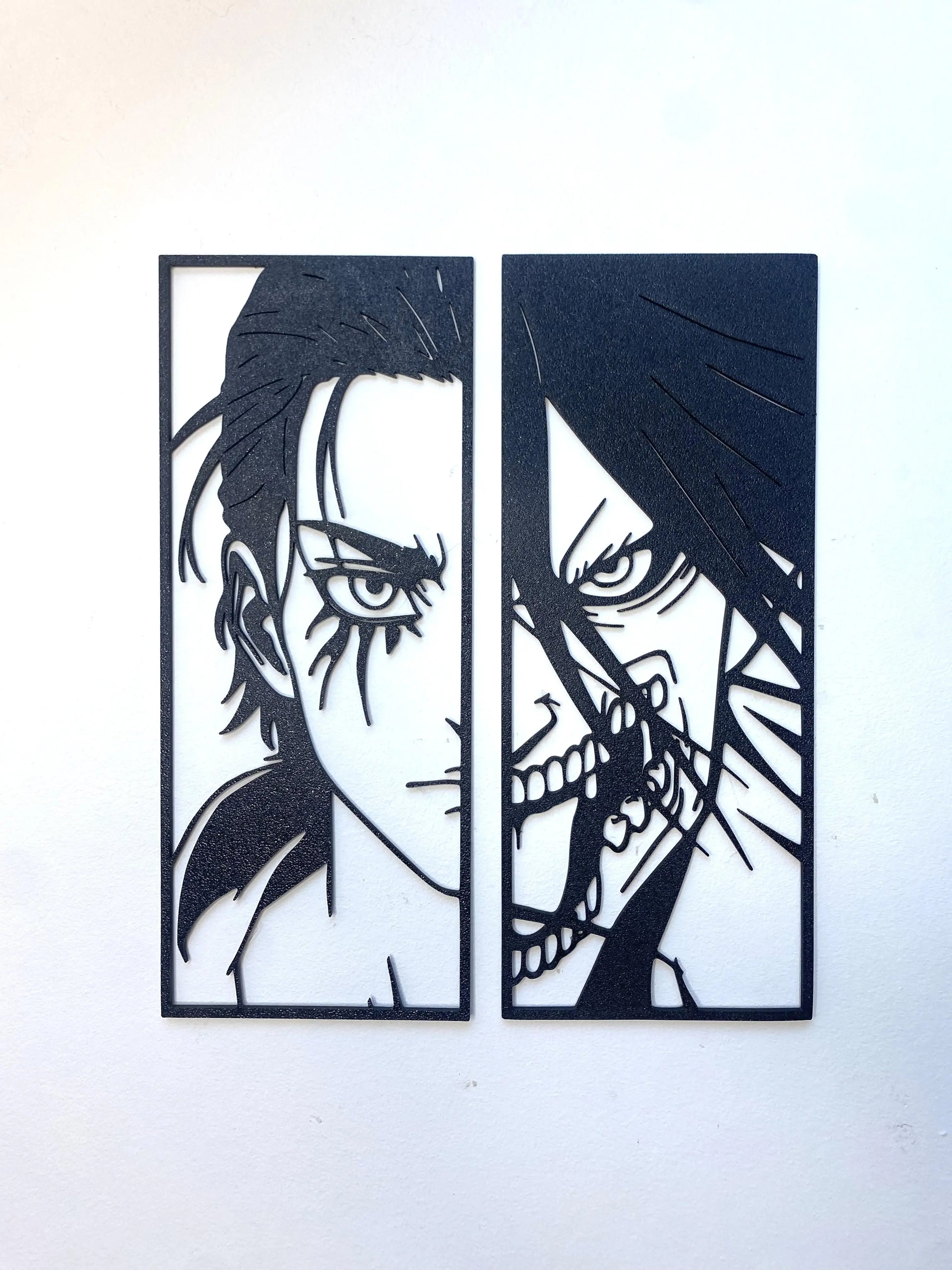 Créations minimalistes :  Eren Jäger et Titan Assaillant (SNK). - GMBT3D