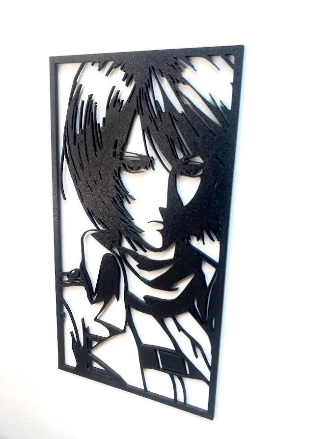 Décoration minimaliste : Mikasa Ackerman (L'attaque des Titans : SNK) - GMBT3D