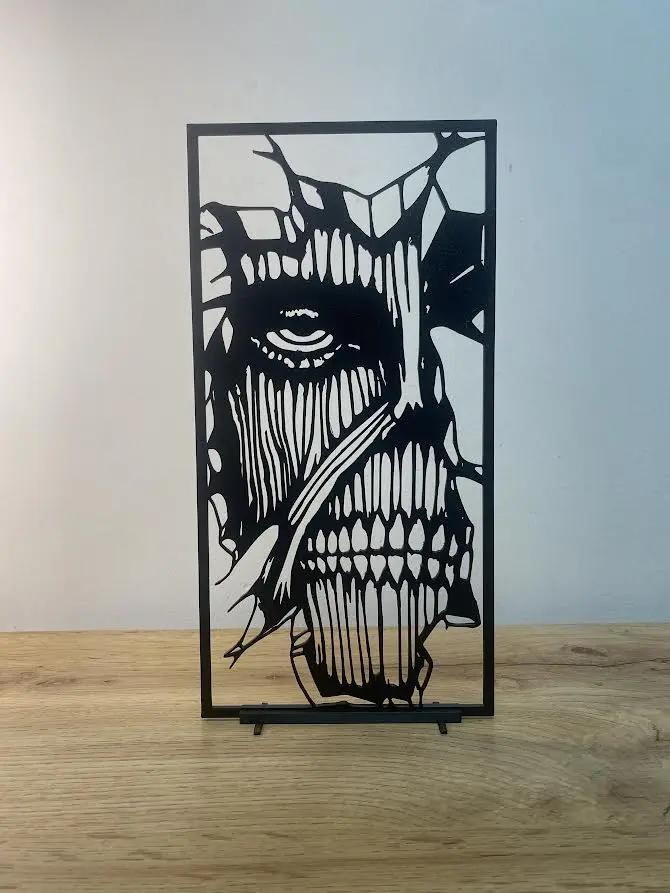 Décoration minimaliste : Titan Colossal de l'attaque des titans (SNK) - GMBT3D