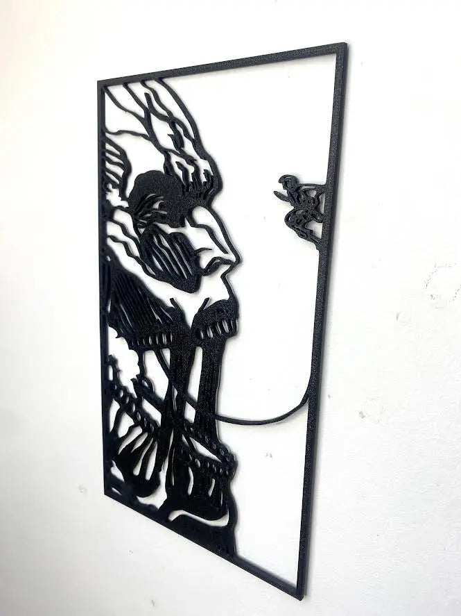 Décoration minimaliste : l’Attaque des titans (SNK) représentant Livaï vs Titan colossal. - GMBT3D