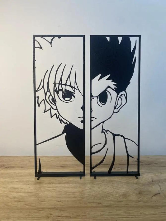 Duo de décorations Gon et Kirua (HunterxHunter) GMBT3D