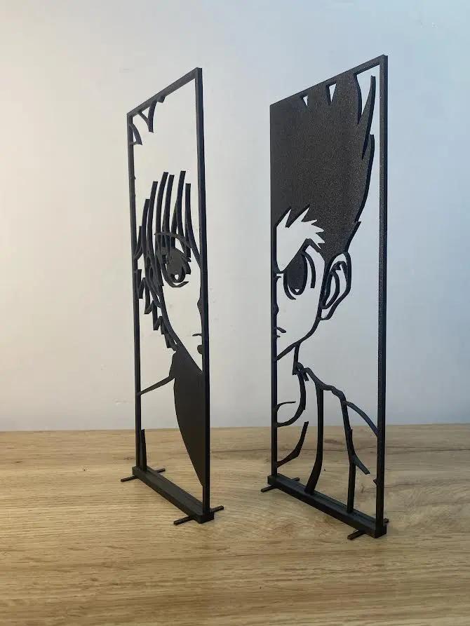 Duo de décorations Gon et Kirua (HunterxHunter) GMBT3D