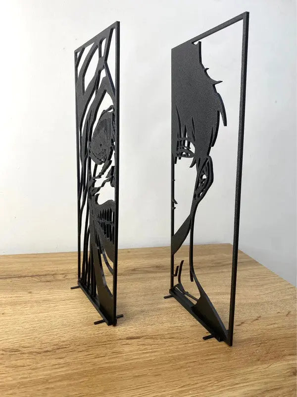 Créations minimalistes : Sung Jin-Woo et la statue du Dieu (Solo Leveling) - GMBT3D