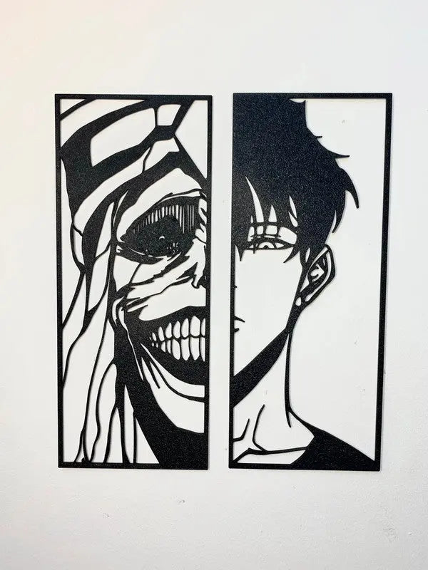 Créations minimalistes : Sung Jin-Woo et la statue du Dieu (Solo Leveling) - GMBT3D