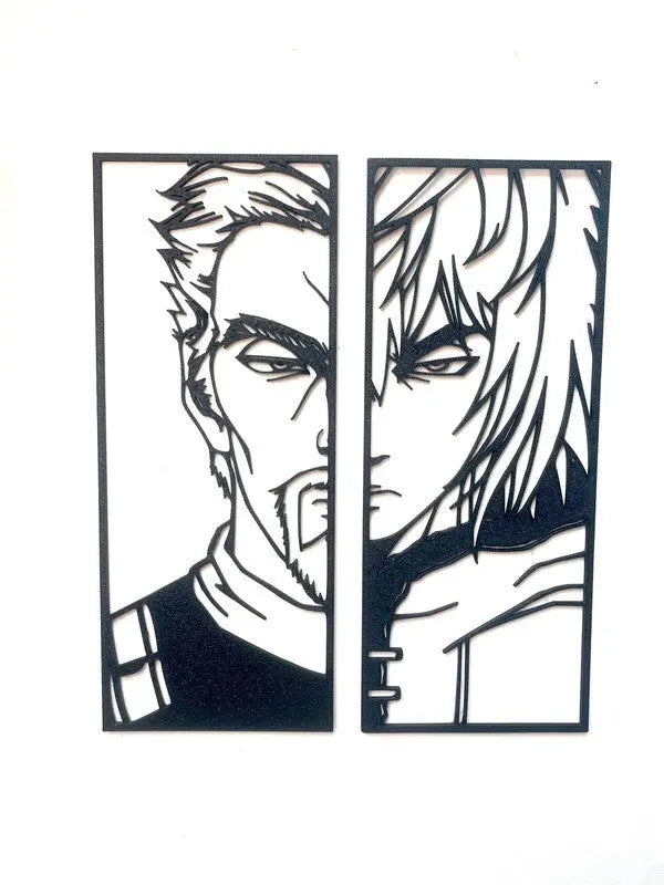 Créations minimalistes : Askeladd et Thorfinn (Vinland Saga) - GMBT3D