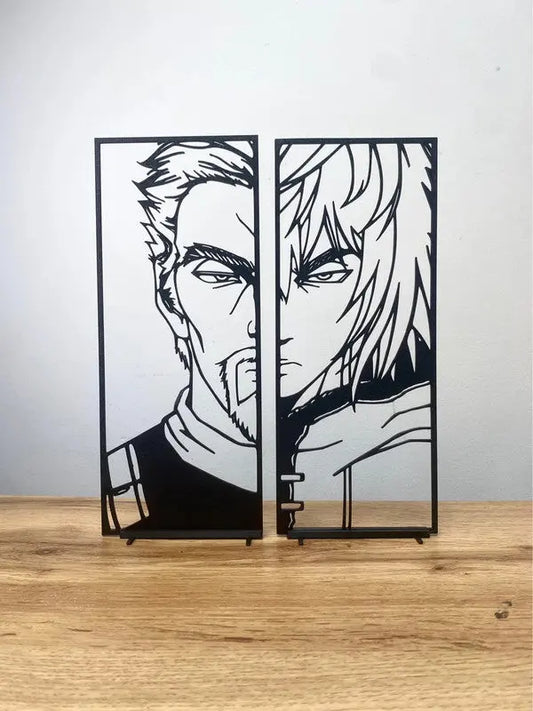 Créations minimalistes : Askeladd et Thorfinn (Vinland Saga) - GMBT3D