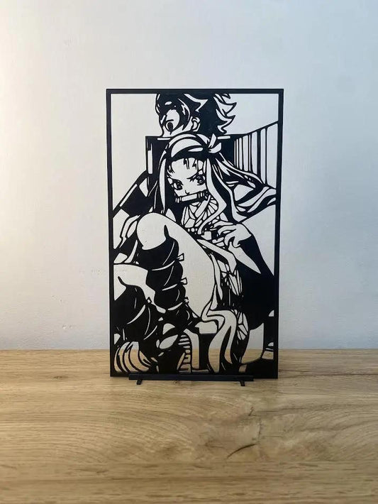 Décoration minimaliste : Nezuko et Tanjiro Kamado - GMBT3D