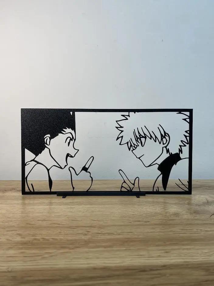 Décoration minimaliste : Kirua et Gon (HunterxHunter) - GMBT3D