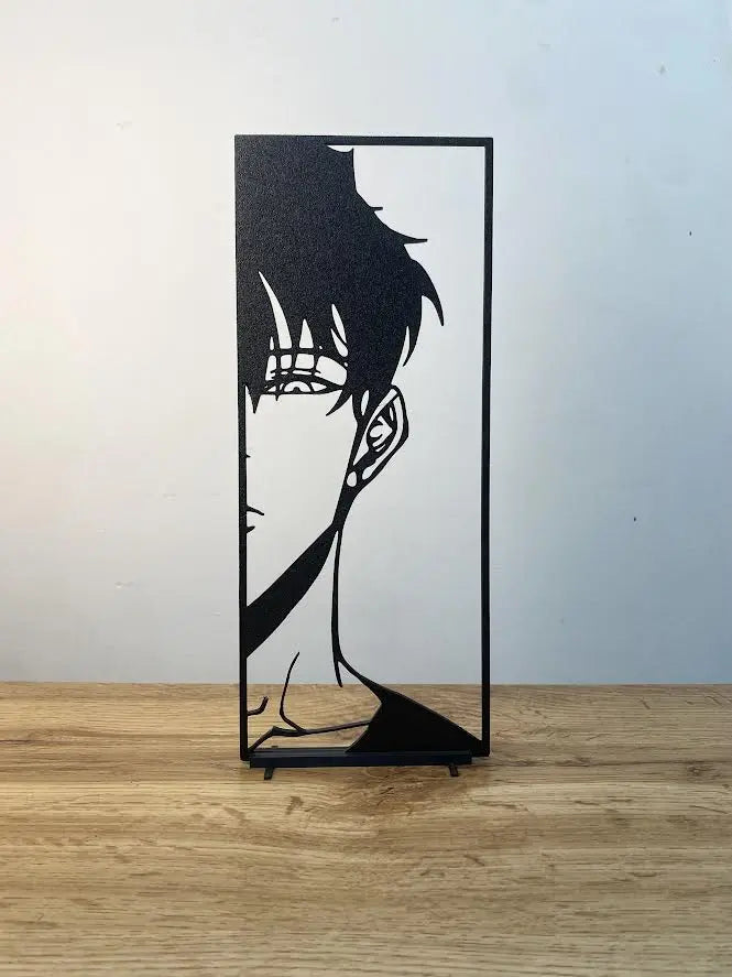 Créations minimalistes : Sung Jin-Woo et la statue du Dieu (Solo Leveling) - GMBT3D