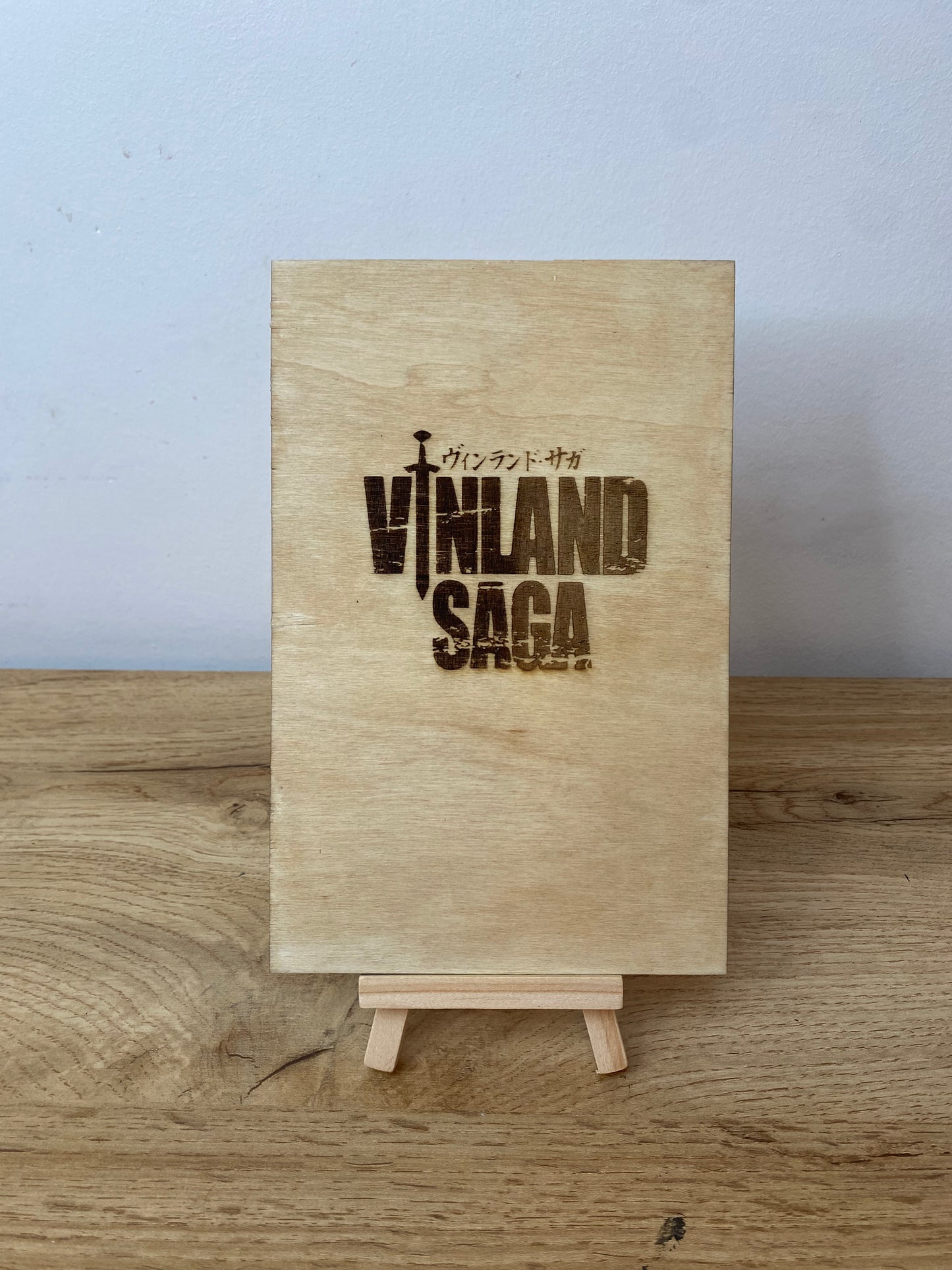 Bois gravé en relief : Vinland Saga - Thorfinn « I want to be a stronger person »